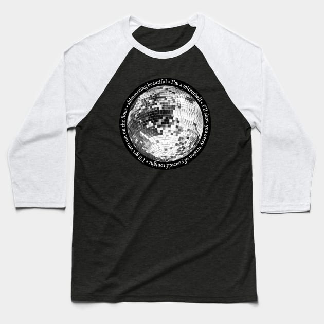 Mirrorball Baseball T-Shirt by sparkling-in-silence